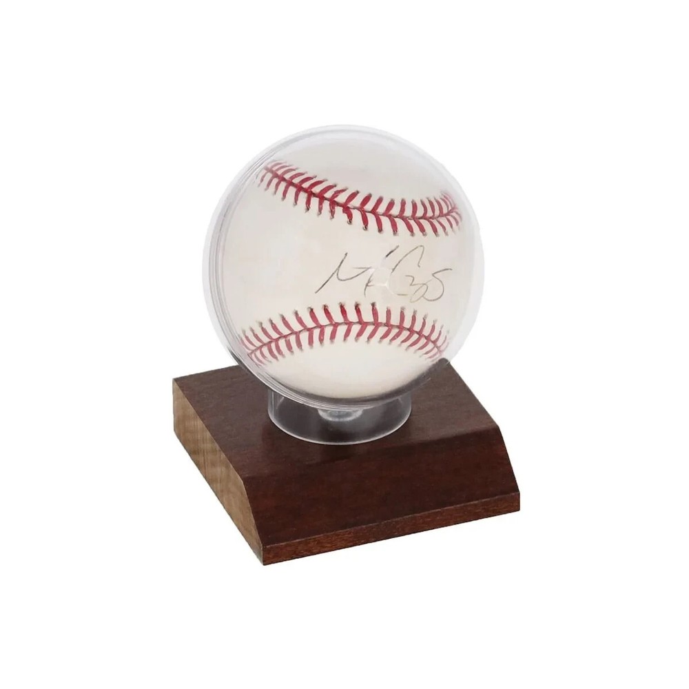 BCW Solid Real Hardwood Base and Acrylic Baseball Globe Holder Case