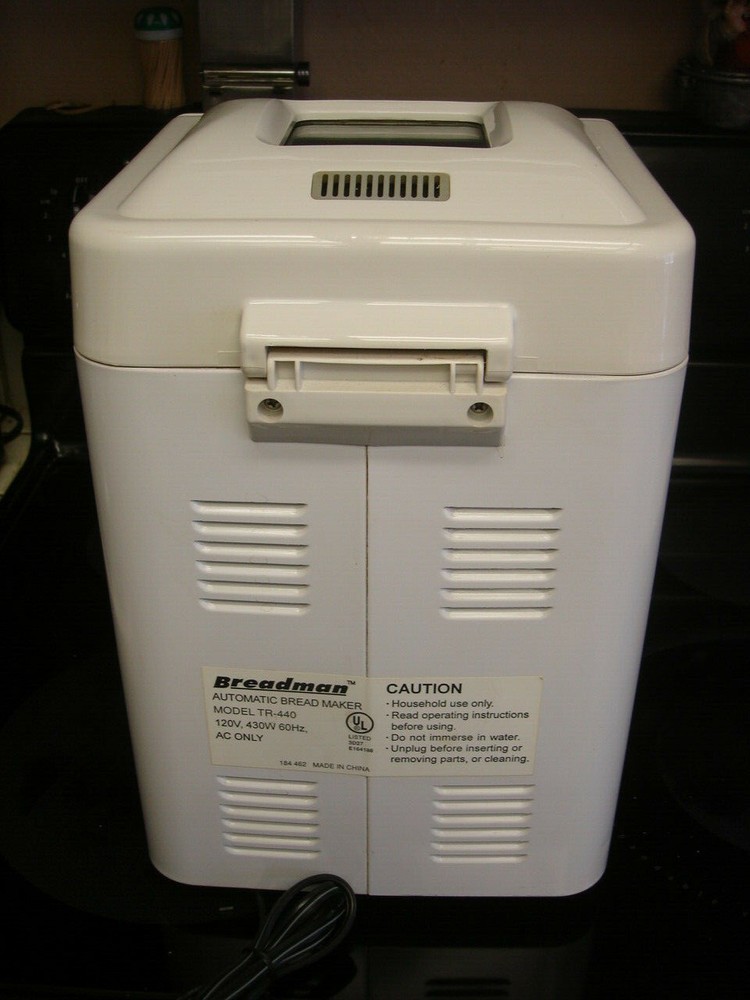 Breadman TR-440 Automatic Bread Maker 1.5 Lb Loaf Homemade Bread Machine EUC