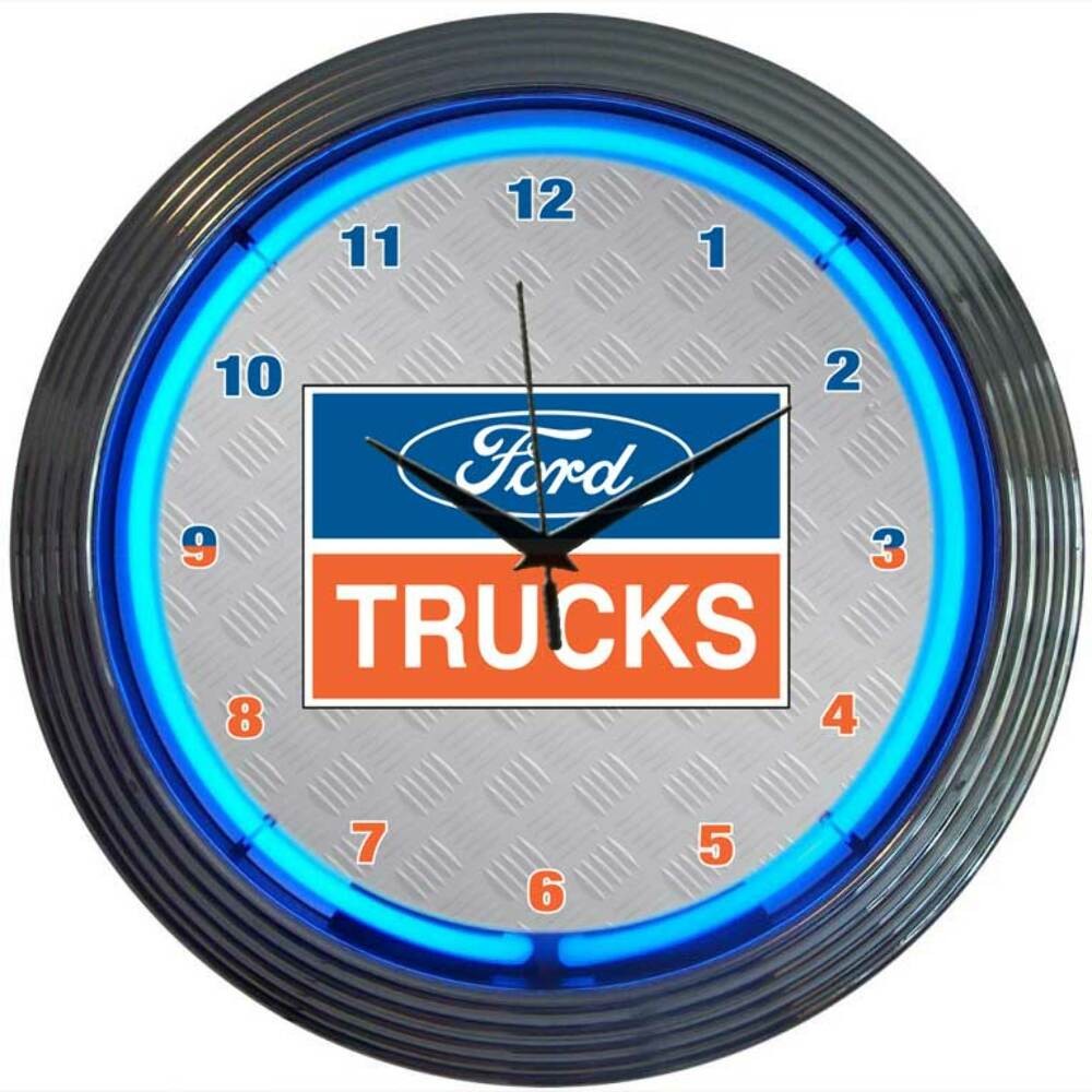Neonetics 8FTRUC Ford Trucks Neon Clock