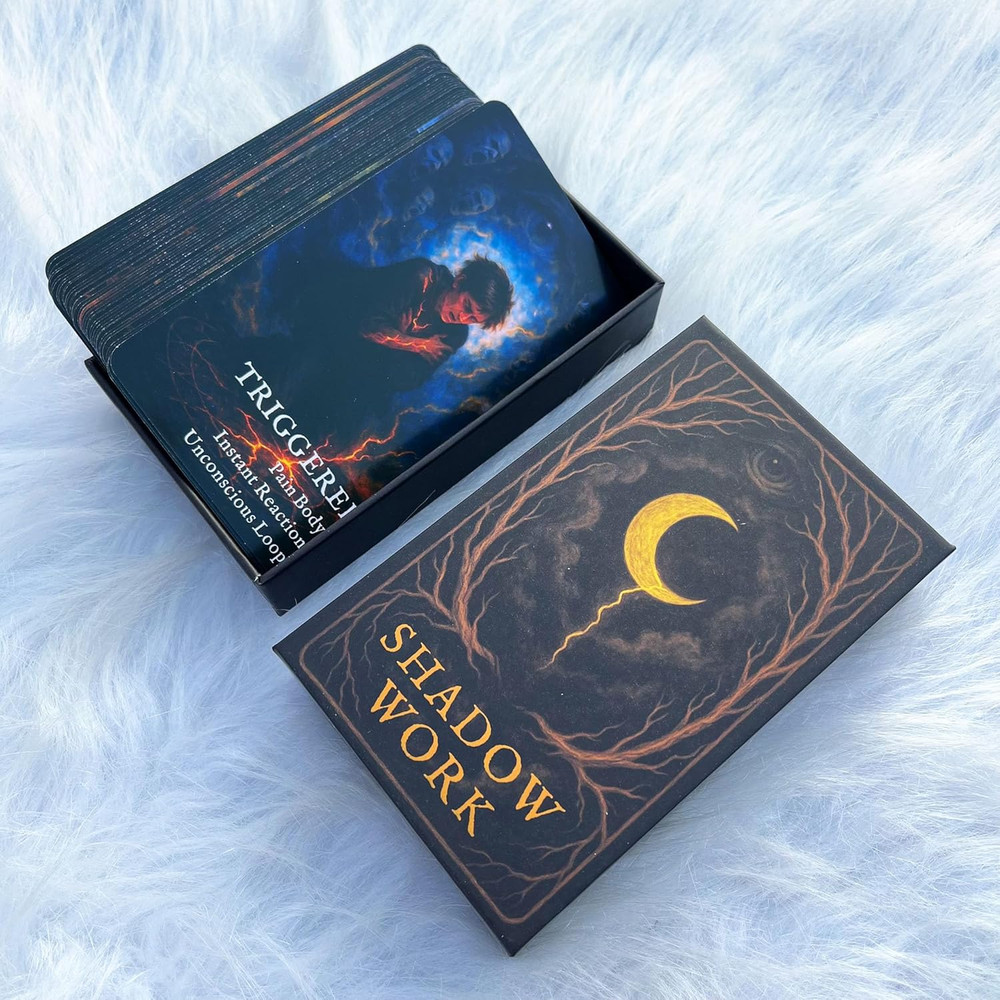 Shadow Work Oracle Deck, 54 Healing Oracle Cards for Beginners, Self-Discovery C