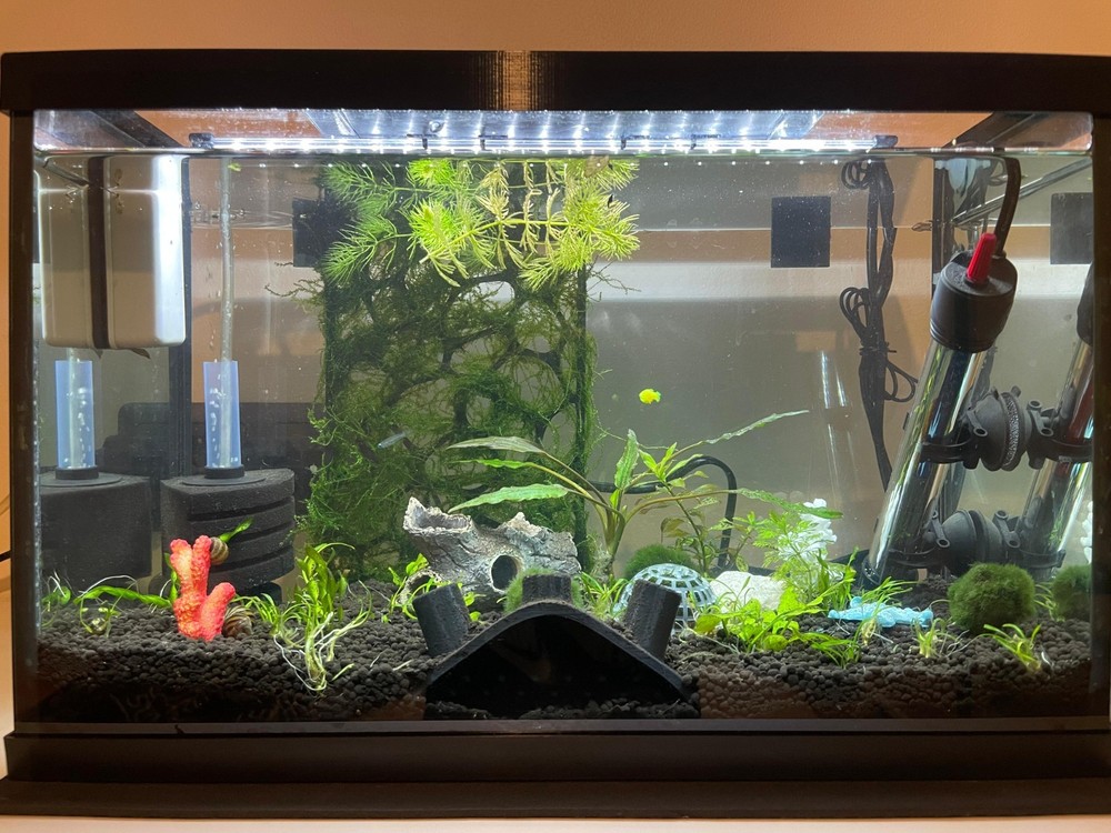 Aquarium Moss Wall Grid Shrimp & Fish Hiding Panel Background