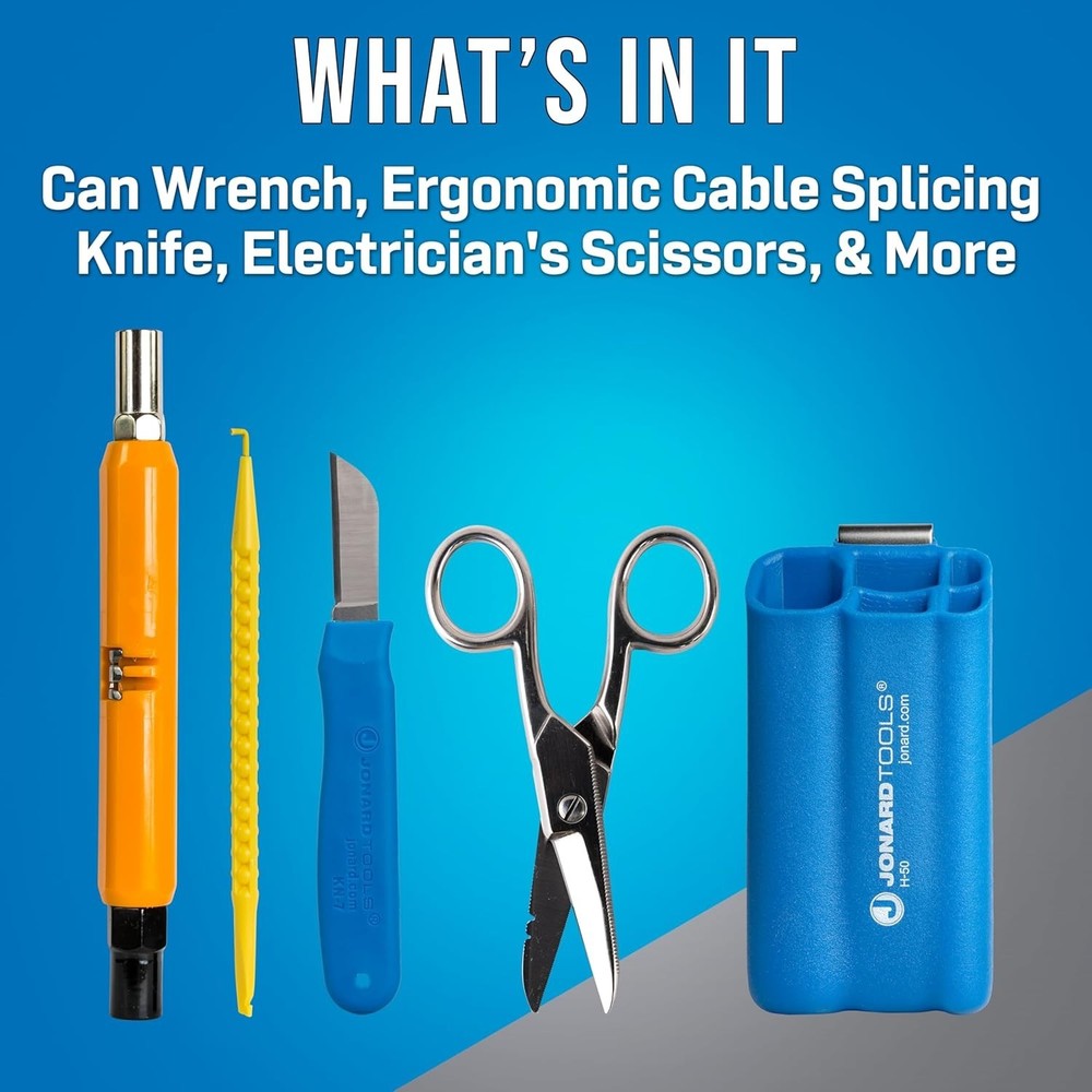 Compact 5-Piece Telecom Toolkit: Versatile Tools for Streamlined Installations