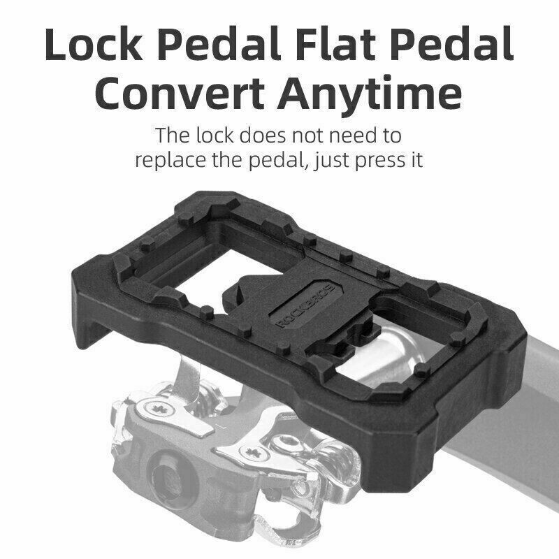 ROCKBROS Bicycle Clipless Pedal Nylon Flat Platform Adapter Conversion 2pcs