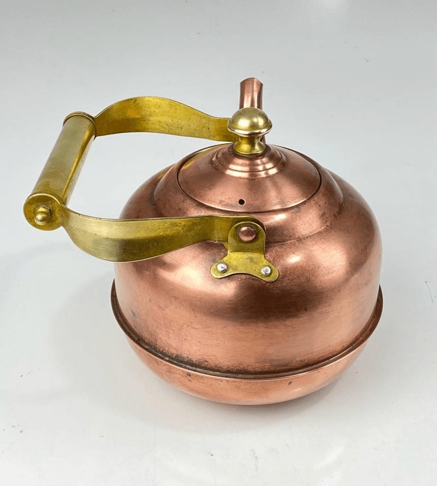Vintage Copper Kettle Teapot & Moveable Handle 9" AG1506