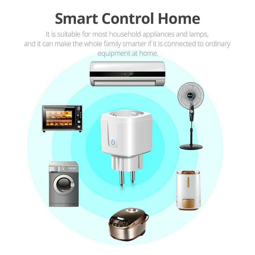 Smart Life WiFi Plug for Google Home Amazon Alexa 16A Wireless Power Socket