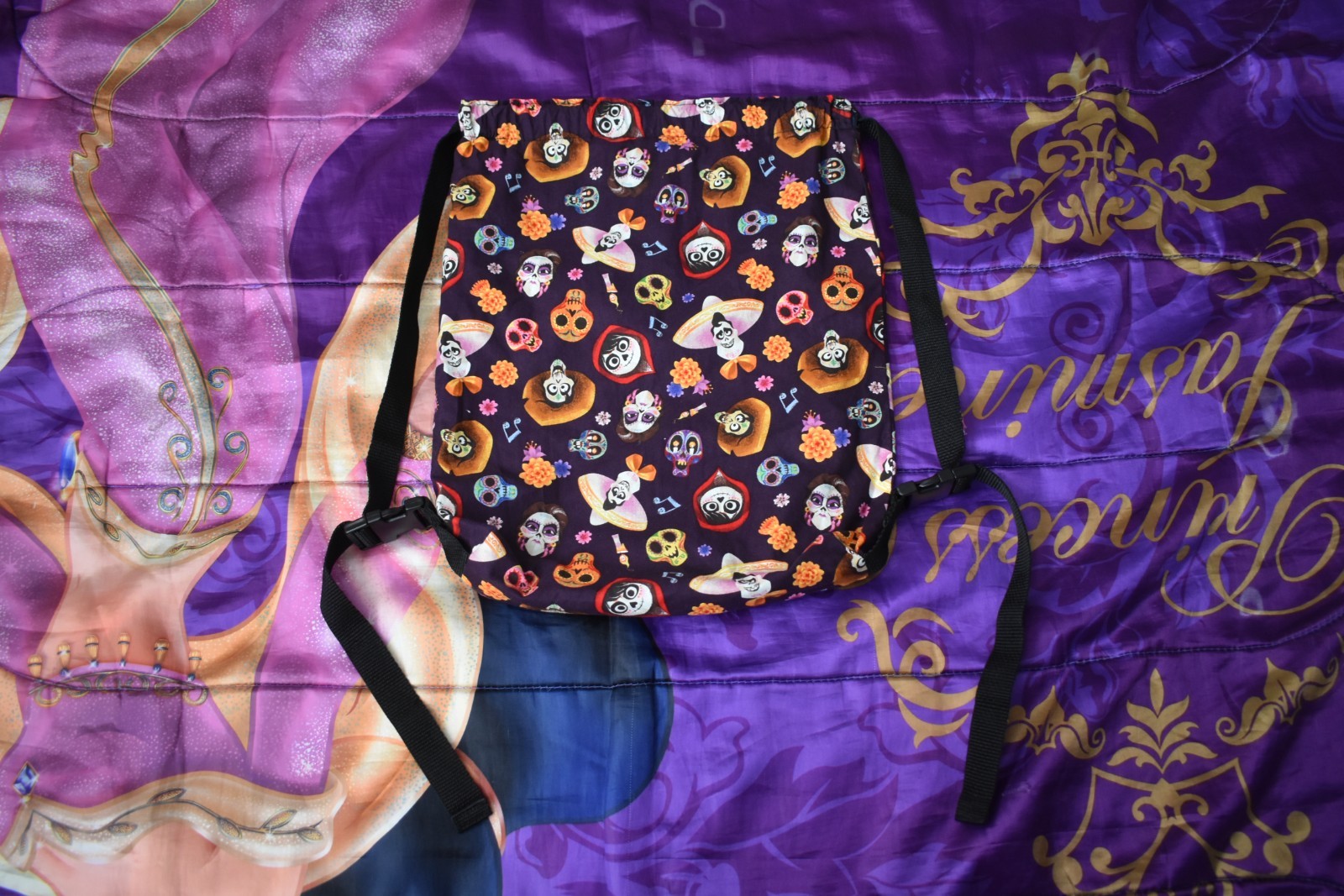 Disney Coco Miguel Hector Ernesto de la Cruz Imelda Drawstring bag tote Backpack