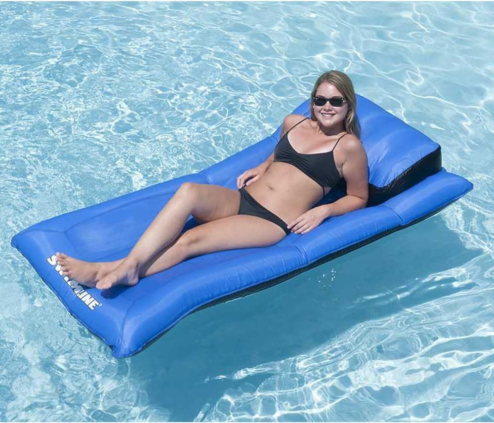 Fabric Covered Pool Float Mattress Lounger Raft