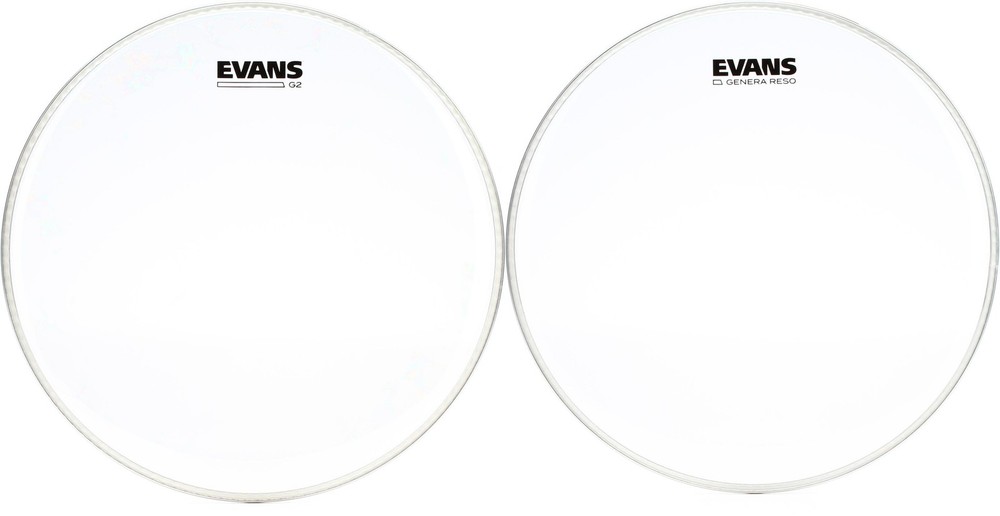 Evans G2 Clear Drumhead - 14 inch + Evans TT14GR Value Bundle