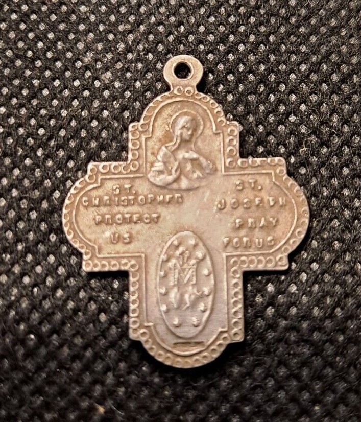 CROSS - ST. CHRISTOPHER - ST. JOSEPH TOKEN! e5751SDC2