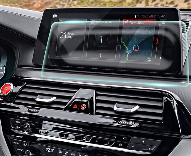 Crystal Clear Screen Protector for 2018 BMW M5 Vehicle Navigation