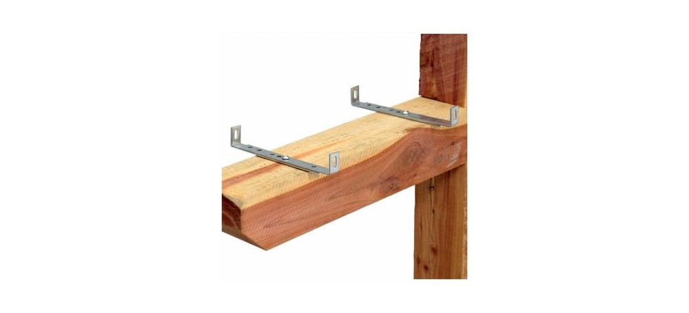 MB100000 Galvanized Steel Mailbox Mounting Bracket Universal Base Adapter