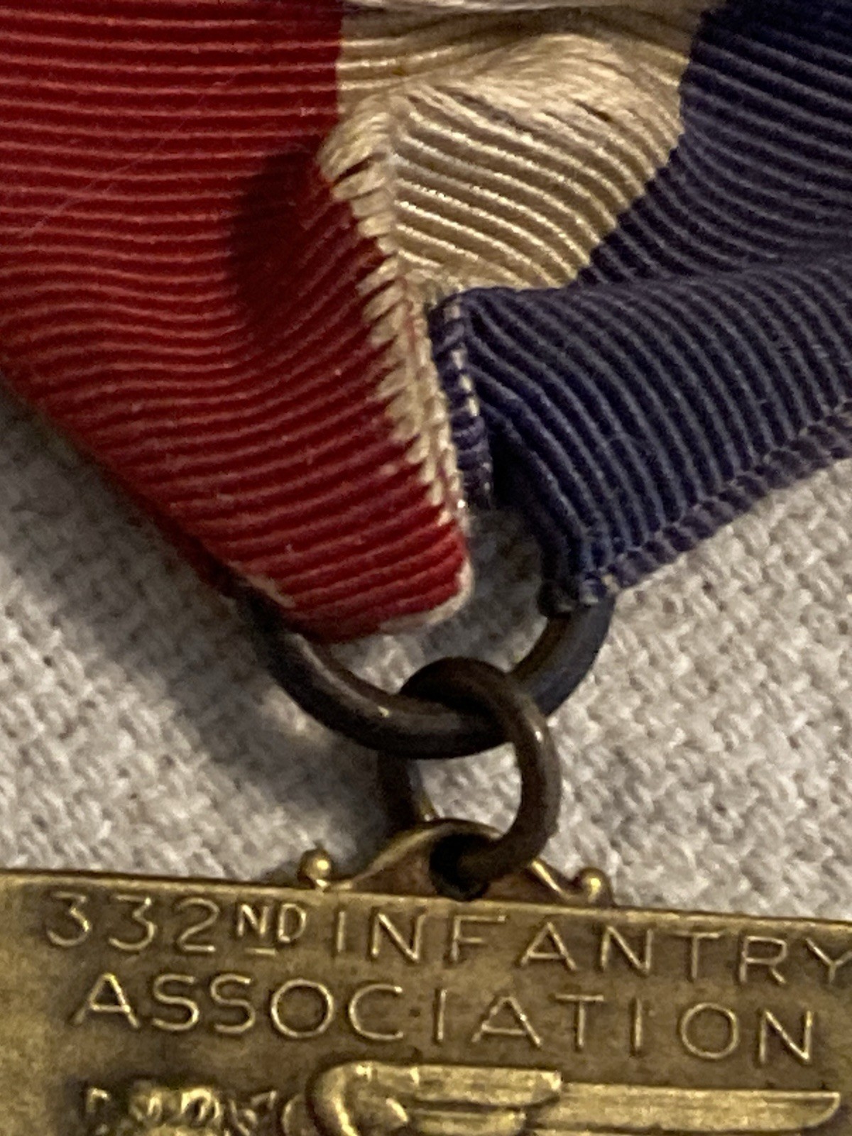 WWI US AEF ITALY 332ND INFANTRY 1926 Annual Reunion Medal Columbus Ohio Veteran