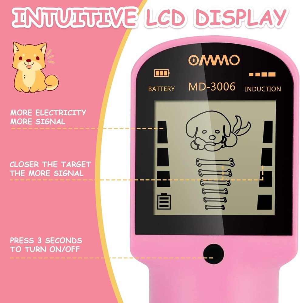 Kids Metal Detector with Intuitive LCD Display
