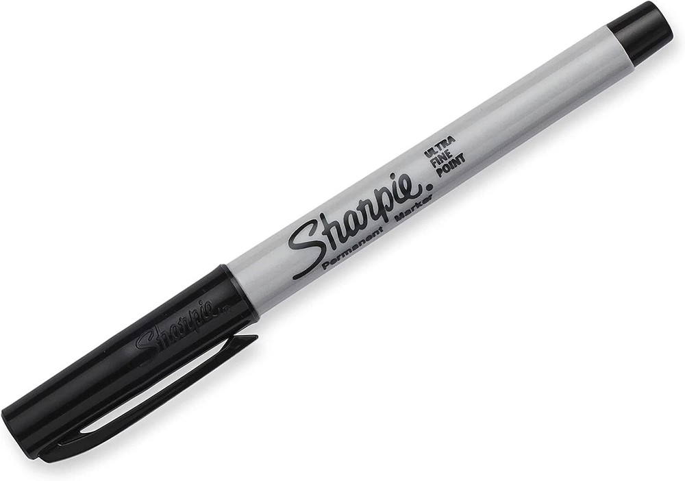 SHARPIE 37161PP Permanent Markers, Ultra Fine Point, Black, 2 Count