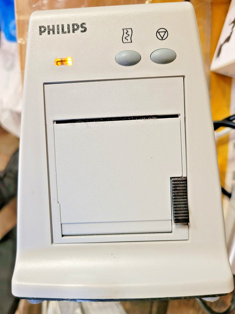 Philips M3176C EKG ECG Strip Printer Recorder Ref 862120 with power supply