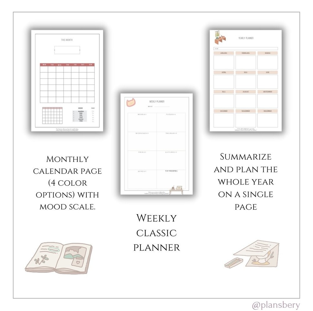 Mental Health Planner Set