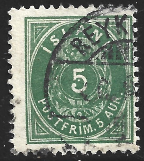 Iceland, Scott #24, 5a Numeral Issue, Used