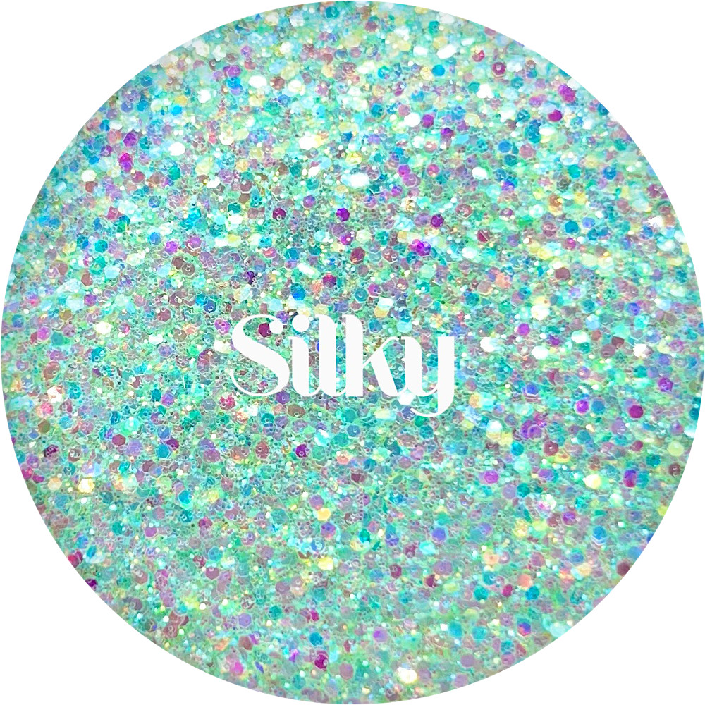 Premium Polyester Glitter - Mint Teal Iridescent Mix
