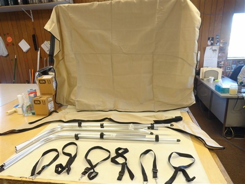 SKI CENTURION CONCOURSE ELITE (2001) BIMINI TOP W/ BOOT & POLE FRAME 4630 BOAT