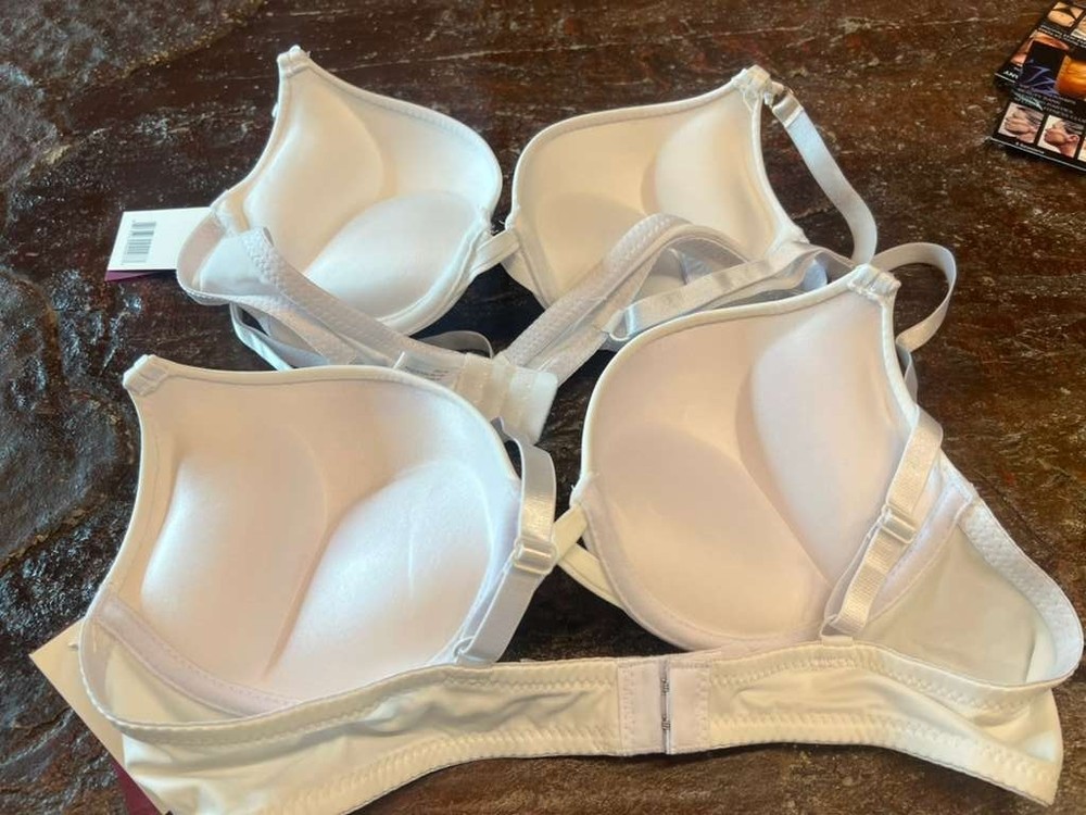 SUPER PUSH UP DOUBLE PADDED BOMBSHELL ADD TWO CUP SIZE BRA 2PCS BUNDLE