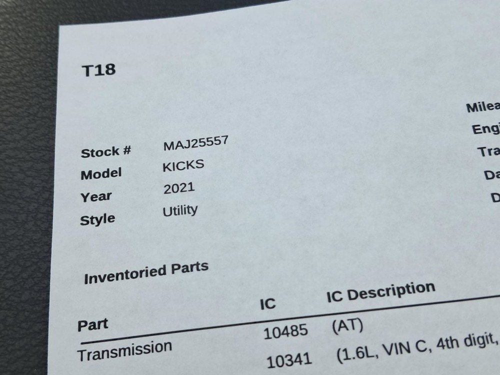 Console Front Floor Fits 18-21 KICKS 4882242