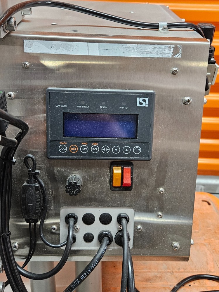 LSI Model 301 Table Top Wrap Around Pressure Sensitive Labeler – Semi-Automatic