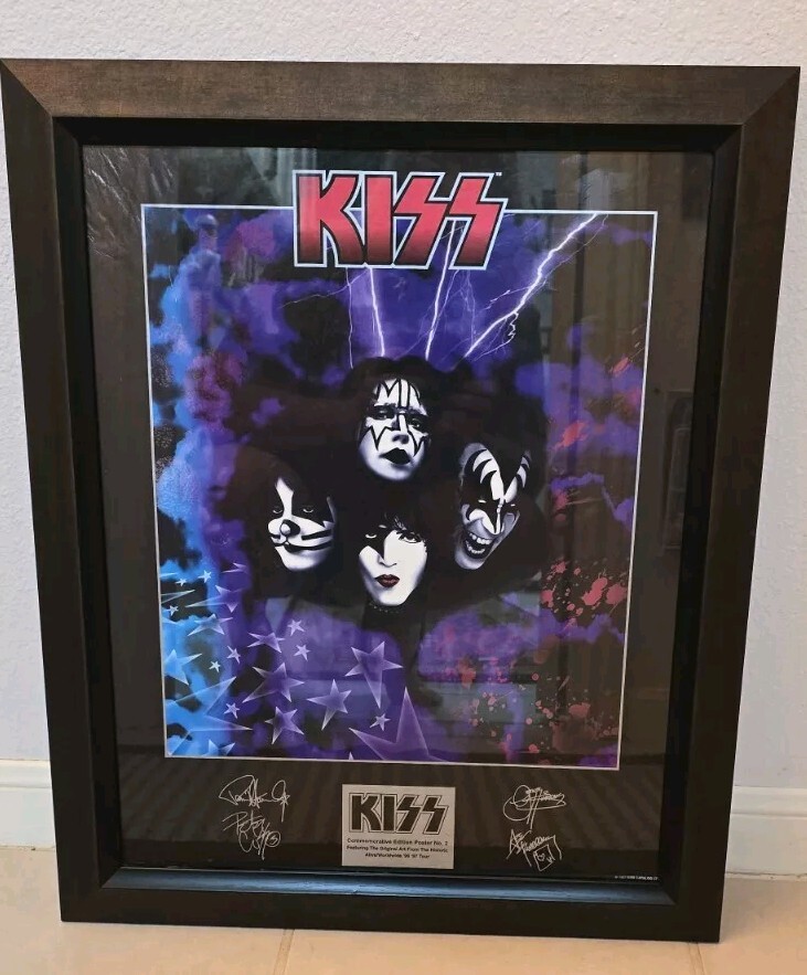 FRAMED KISS Commemorative Edition Poster No. 2 Alive/Worldwide 1996/97 Tour
