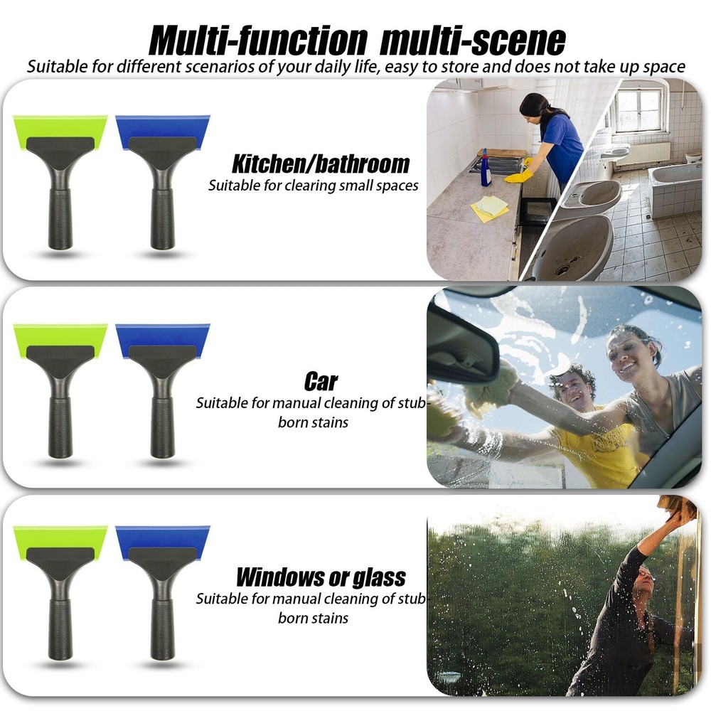 2 PCS Small Squeegee car Window Squeegee Silicone Squeegee for Window Door Ba...