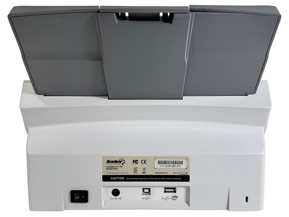 Hi-Speed USB Pass-Through Document Scanner for Bulk Scanning Work w/AC Adapter