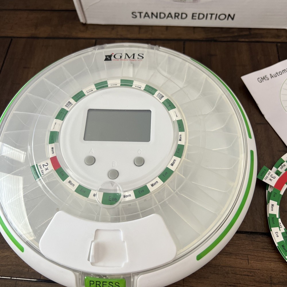 LC GMS Automatic Pill Dispenser EUC NO KEY standard edition READ