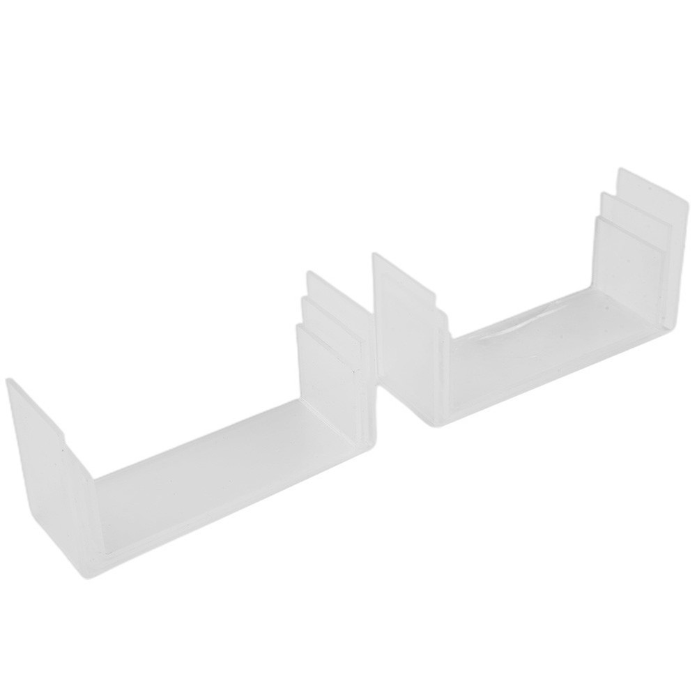 Display Stand Shelf Holder Rectangle Risers Transparent Trophies 3 Tier