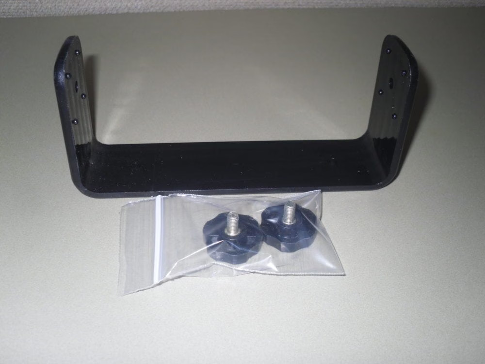 Icom IC-M412 IC-M422 VHF Black Mounting Mount Bracket + Knobs