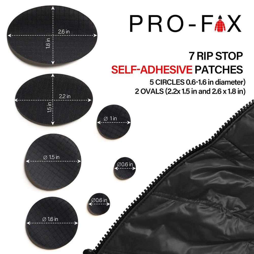 Self-Adhesive Waterproof Repair Patch Kit - 30-Second Fix for Down Red