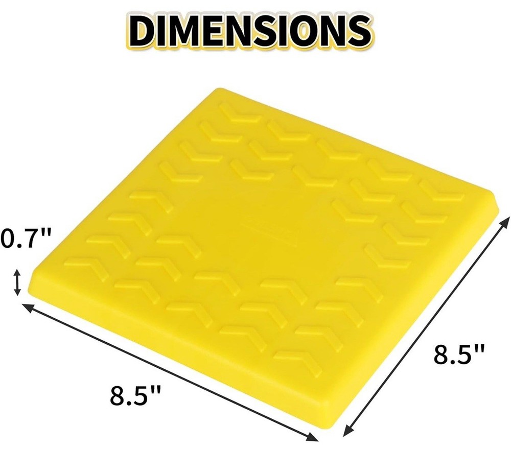 RV Leveling Block Top Cover, 4 Pack Jack Pad Cap, Interlocking Leveling Trailer