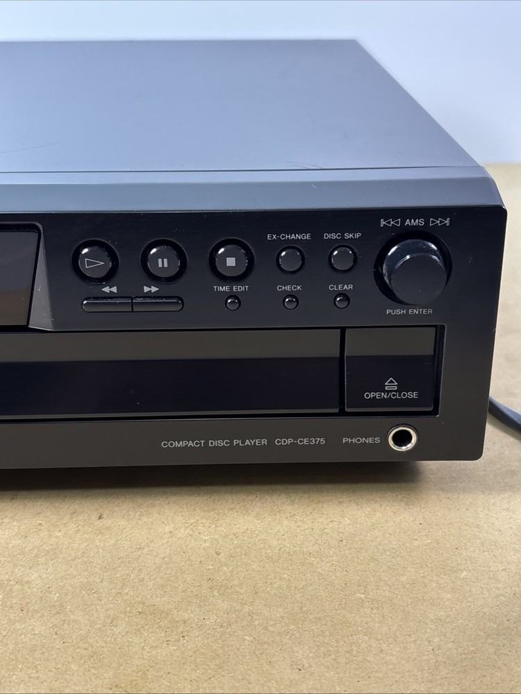 Sony CDP-CE375 Compact Disc 5 Disc CD Player Multi Changer Carousel No Remote