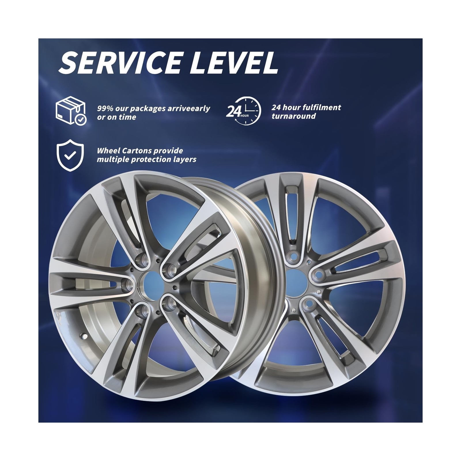 18" X 8" Wheel Rim Fits for BMW 3 Series 4 Series OEM Design Wheel 18" 18x8 M...