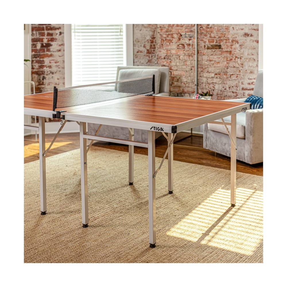 Compact Ping Pong Table Perfect for Tight Spaces - NO ASSEMBLY REQUIRED