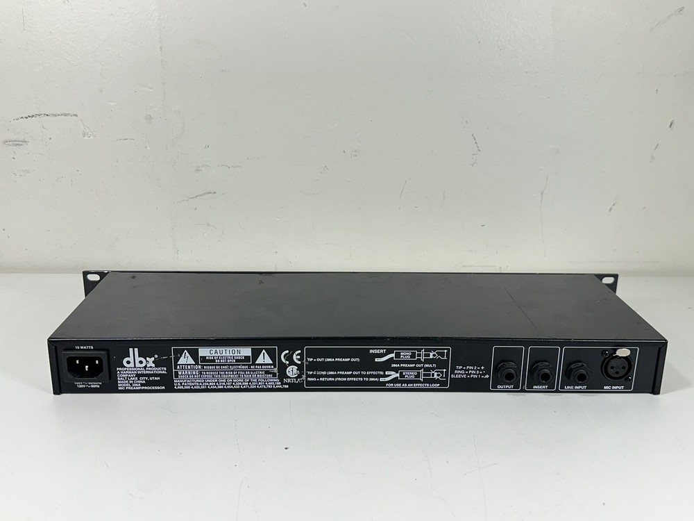 DBX 286A ~ Microphone Preamp & Processor ~ Power On / READ DESCRIPTION