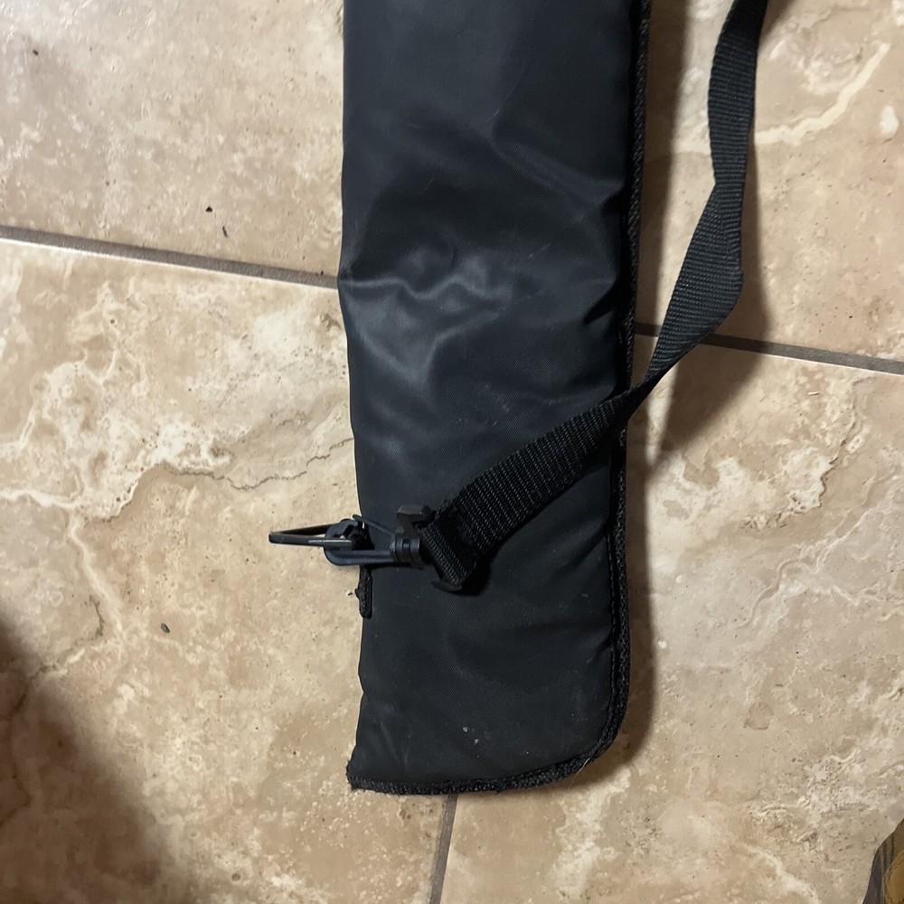 Cue Stick Case - Single Deluxe Black Nylon
