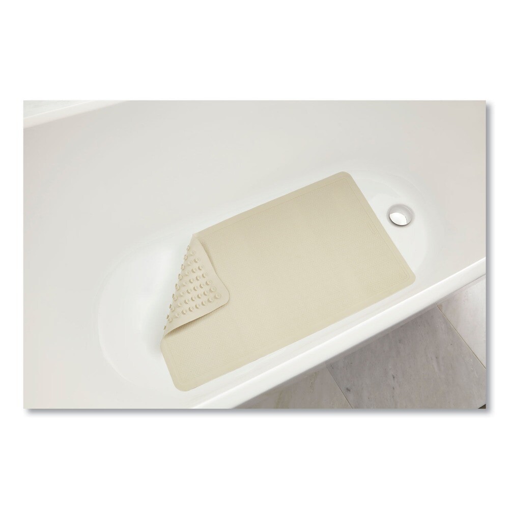 Rubbermaid Commercial 1982726 Safti Grip Latex-Free Vinyl Bath Mat - White New