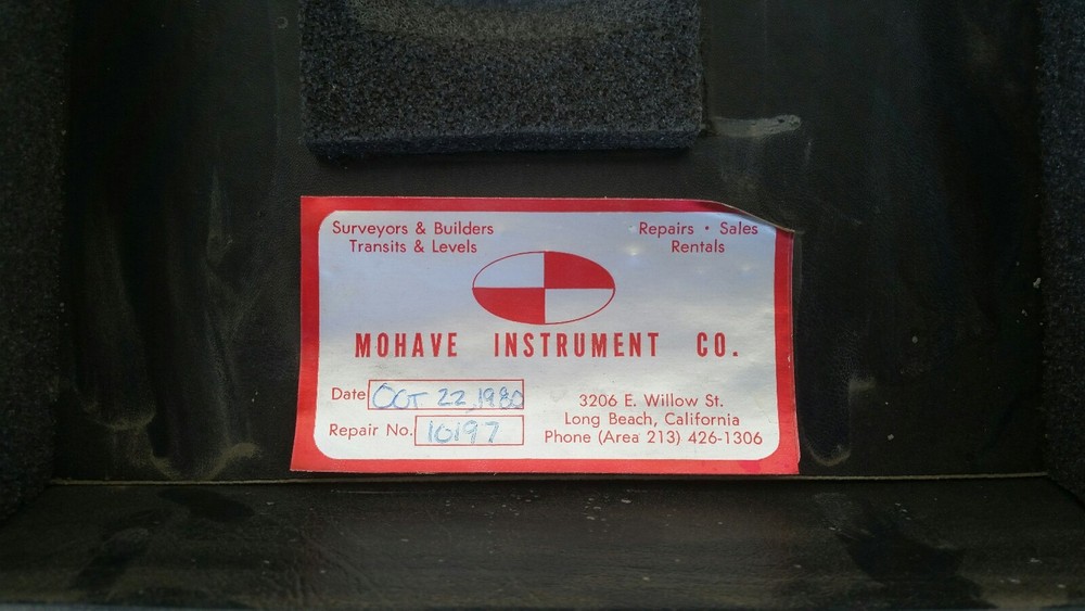 BERGER INSTRUMENTS MODEL 190B WITH STORAGE CASE ((