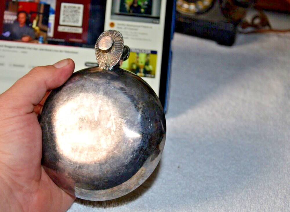 Vintage Figural Reed & Barton Dish Green Enamel Silverplate L192 Vintage