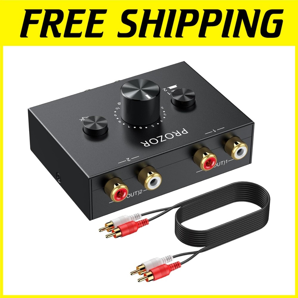 Stereo Audio Selector - Effortless Plug-and-Play