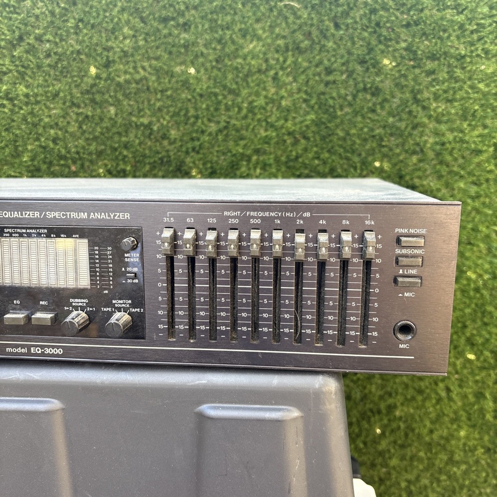 BSR EQ-3000 Graphic Equalizer Spectrum Analyzer Black