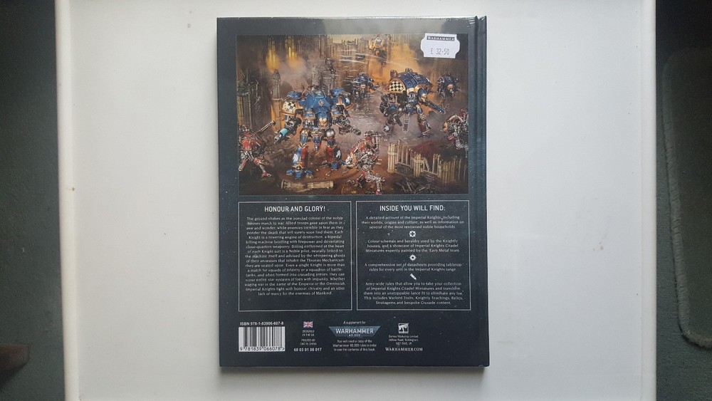 Warhammer 40k Codex: Imperial Knights (9th Edition) NEW