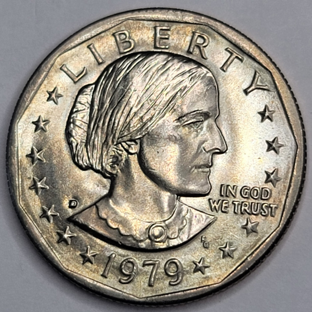 1979 D SUSAN B ANTHONY UNCIRCULATED DOLLAR CN-CLAD