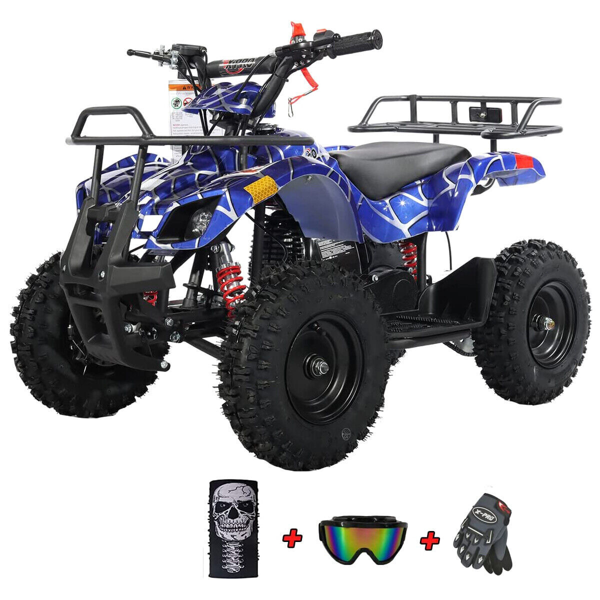 X-PRO Eagle 40cc Kids ATV 4 Stroke Mini Quad Kid 4 Wheeler Pull Start Disc Brake