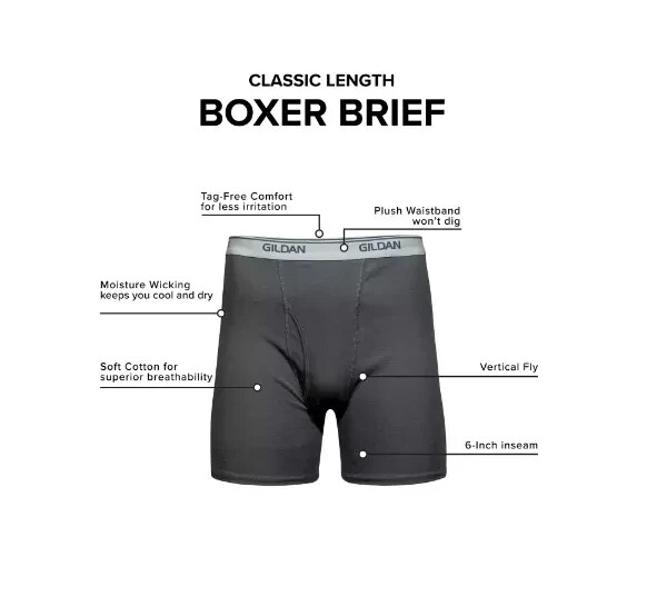 Gildan Boxer Brief 10-Pack