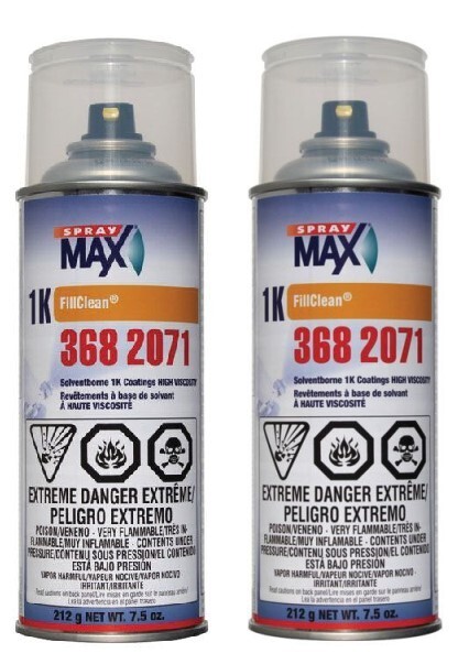 SprayMax® 3682071 FillClean, 7.5 oz, Clear, 1K Component (2 Pack)