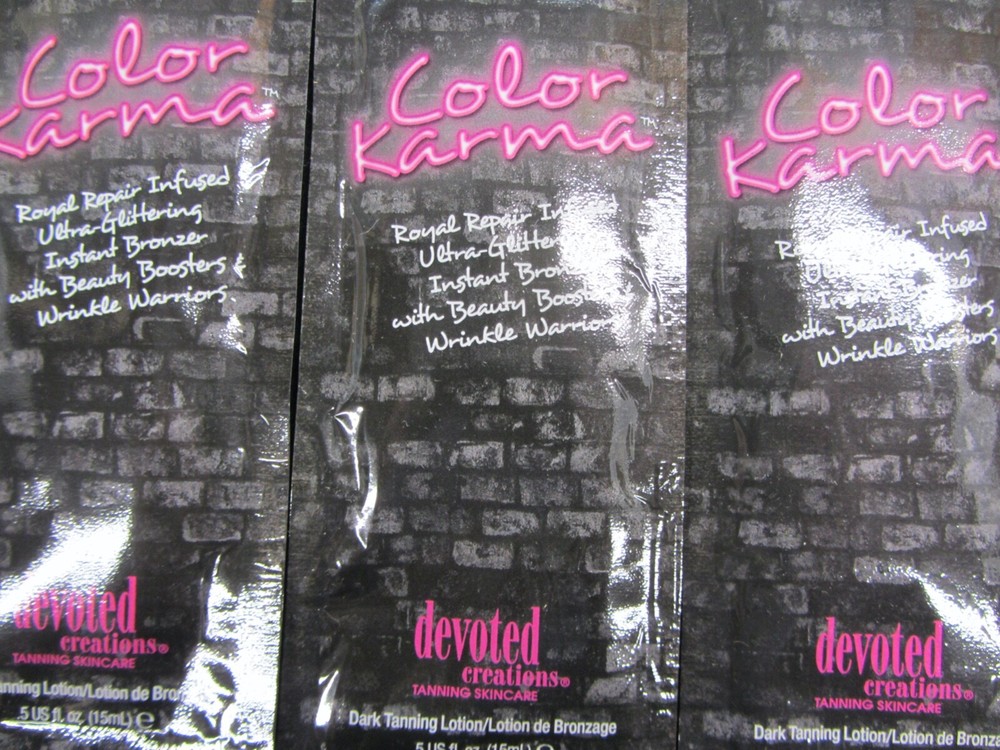 5 PACK DEVOTED CREATIONS COLOR KARMA BRONZER TANNING LOTION